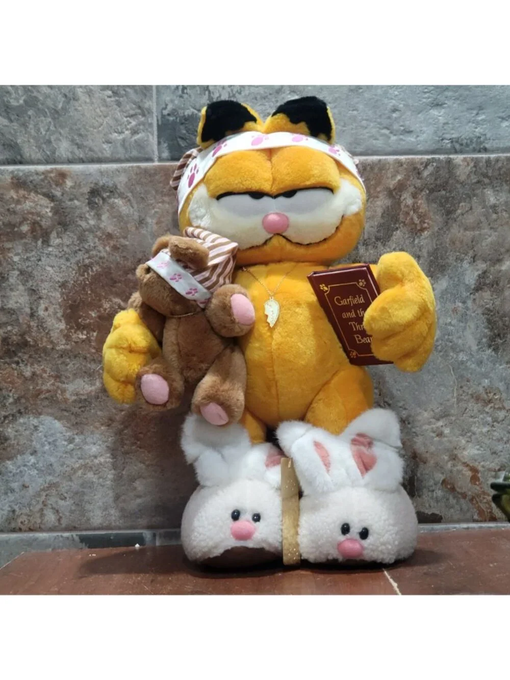 Danbury Mint Bedtime for Garfield Plush Doll 1995 Jim Davis Signed